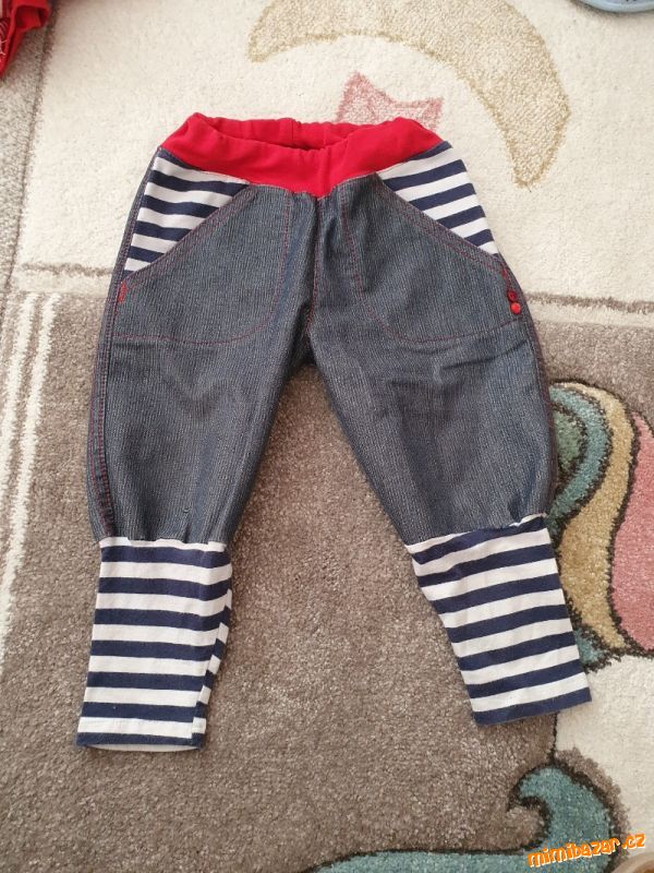 Handmade kalhoty námořnické