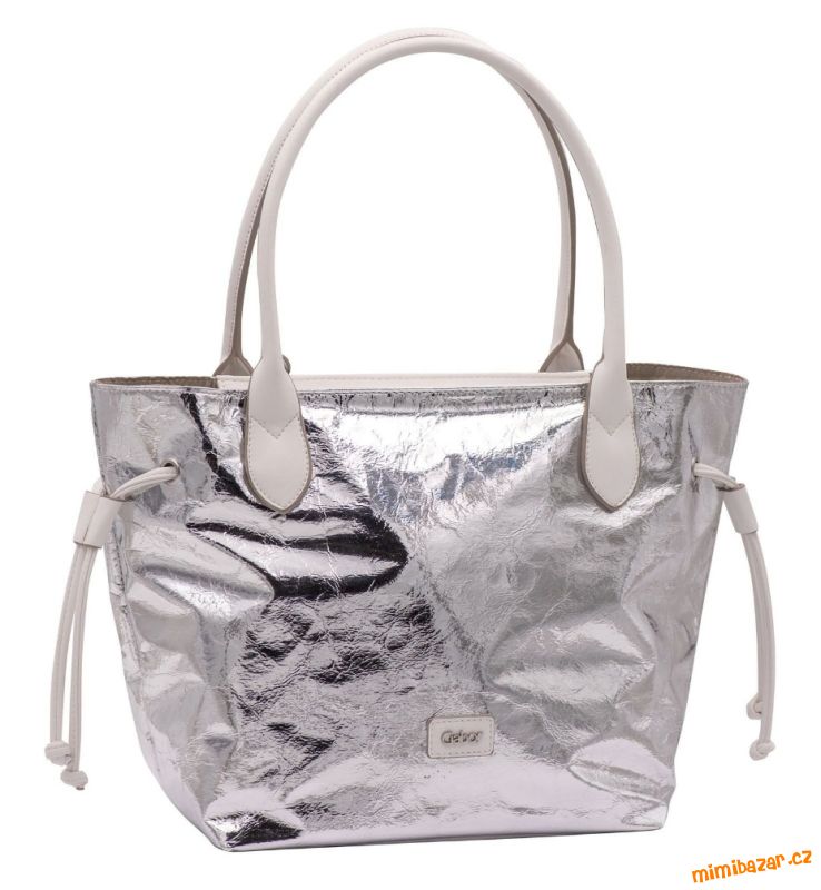 Kabelka shopper Granada metallic silver zn. Gabor
