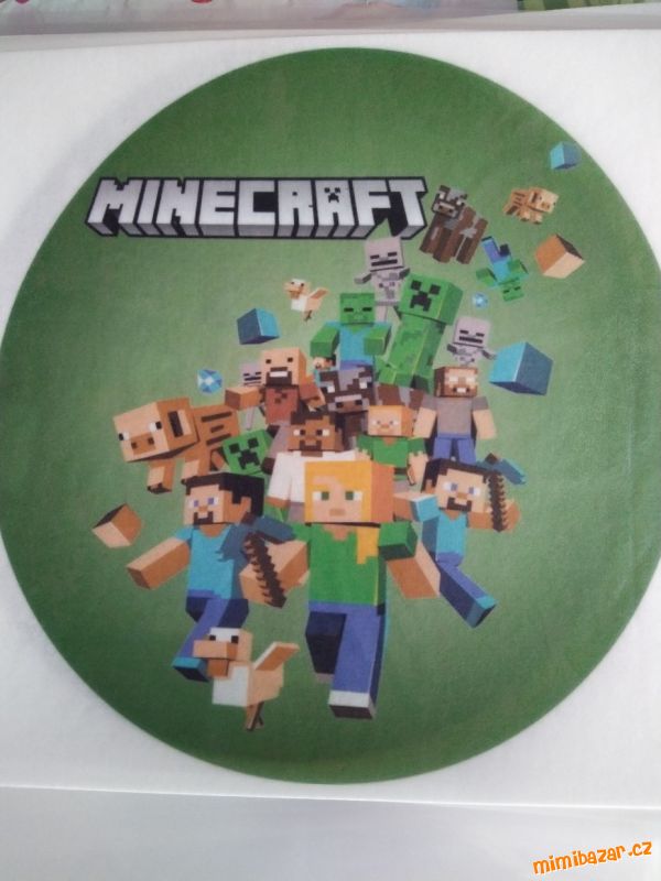 jedlý papír na dort minecraft