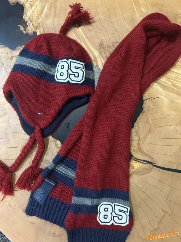 Set ušanky a šály Tommy Hilfiger