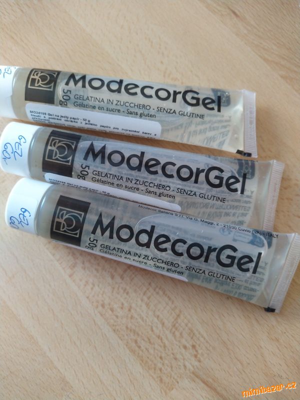 gel na jedlý papír