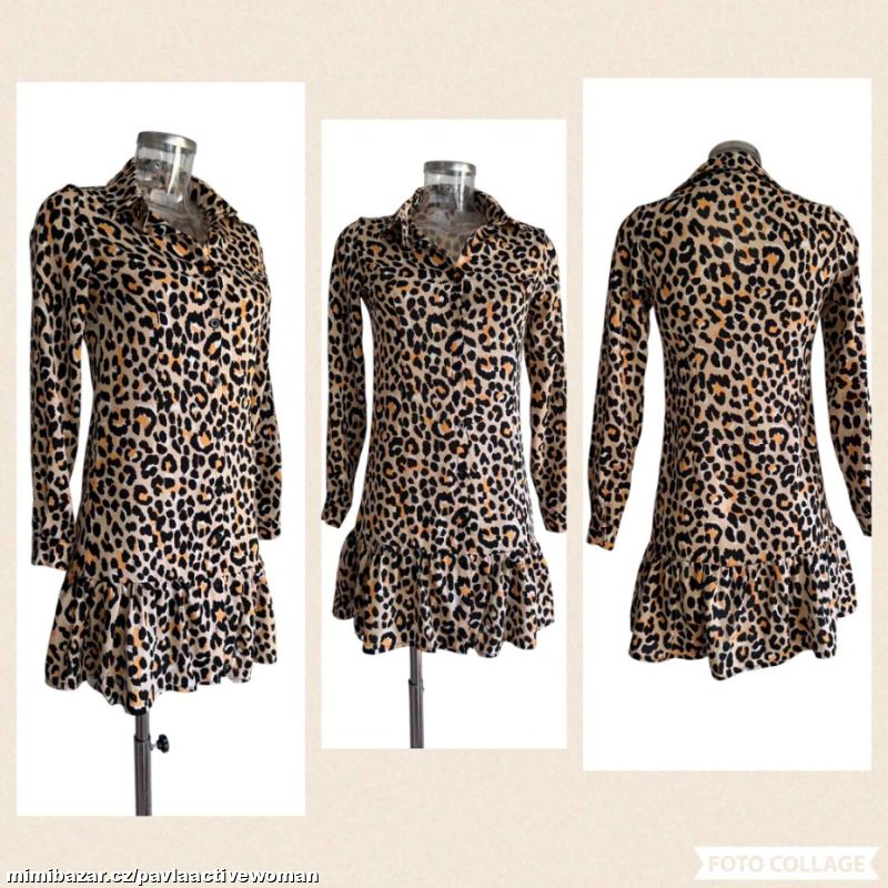 Č.6296 LEHKÉ ZN. ŠATY TUNIKA NOVÉ v.XS