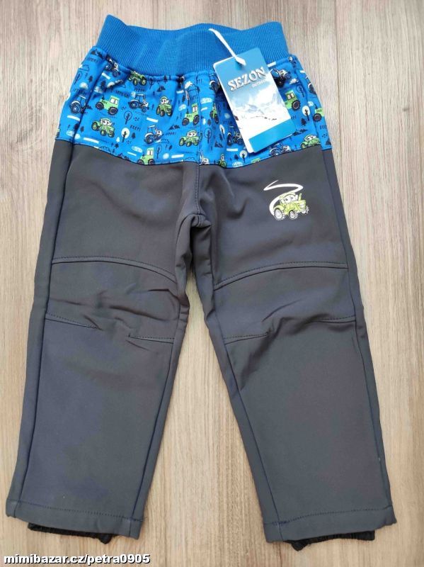 Softshellové zimní kalhoty 86, 92, 98, 104, 110, 116