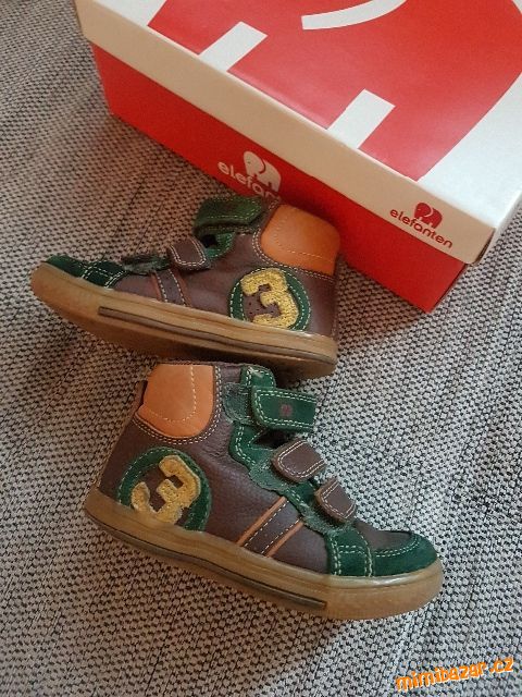 Kotníčkové kožené podzimní/ jarní boty