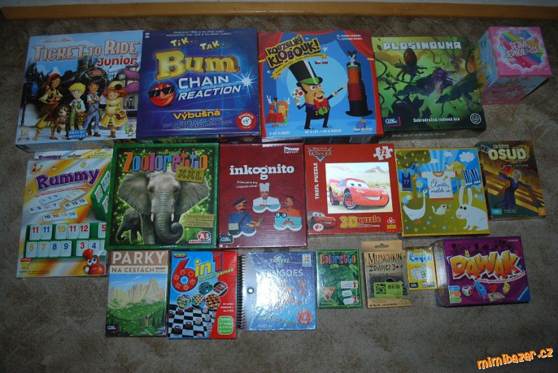 Hry, puzzle originál zabalené