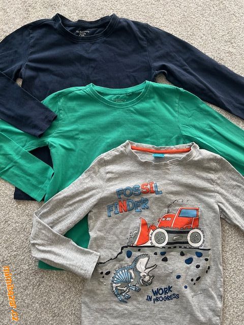 Chlapecká trička s dlouhým rukávem - barevné