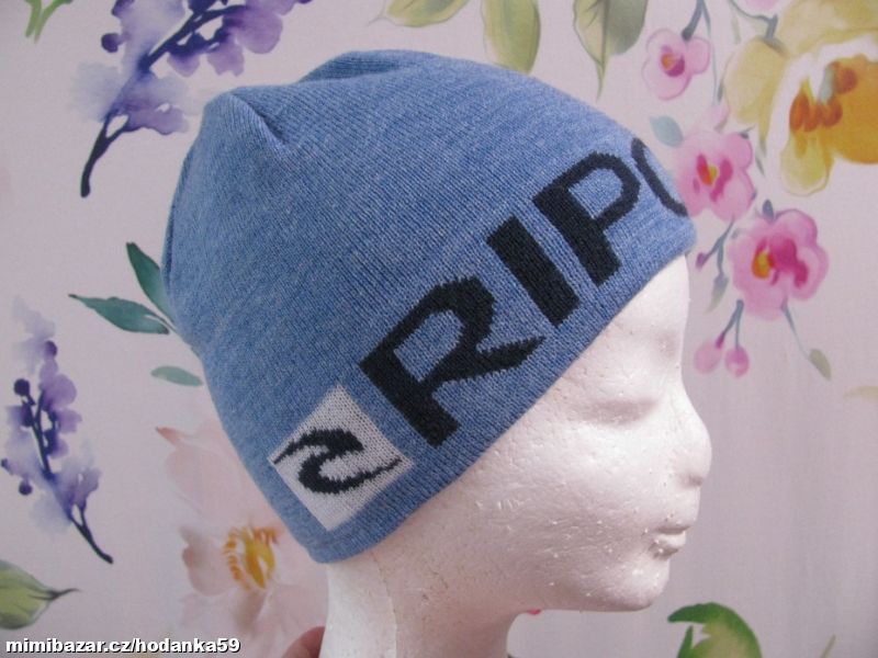 Chlapecká oboustranná čepice, modro šedá v.5-8 let