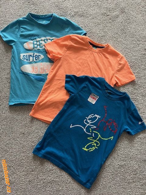 Chlapecká trička s krátkým rukávem 3ks