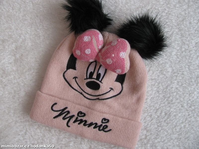 Dívčí zimní čepice MINNIE vel.-2-3 roky