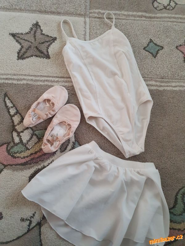 Baletní cvičky/piškoty sansha tutu + detsky trikot