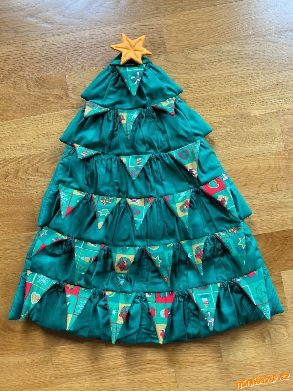 Adventní kalendář stromek látkový - výška 65cm