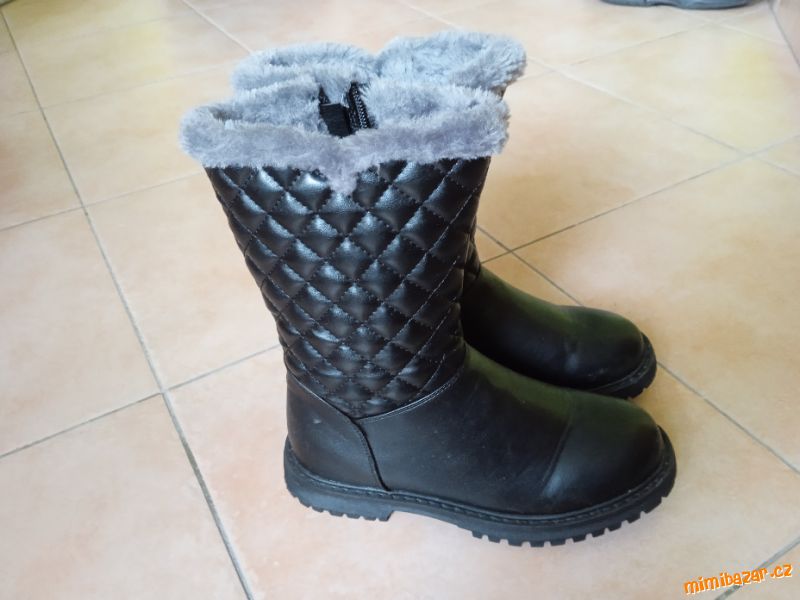 Zimní dívčí kozačky, boty