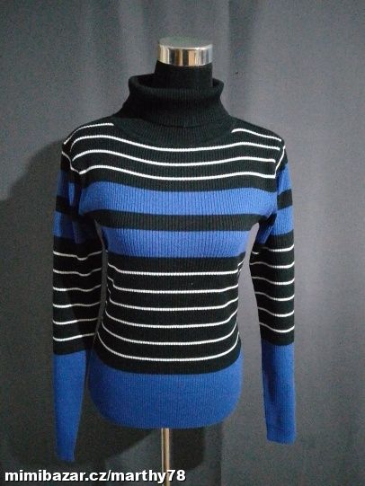 *** KRÁSNÝ DÁMSKÝ SVETR S ROLÁKEM, VEL.S/M ***