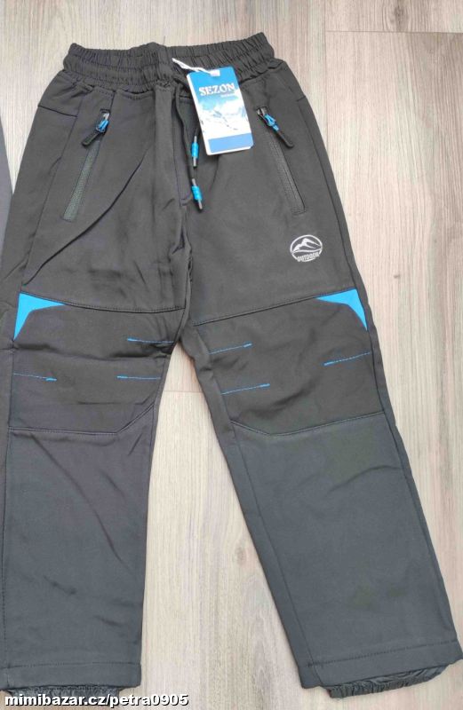 Softshellové zimní kalhoty 116, 122, 128, 134, 140, 146