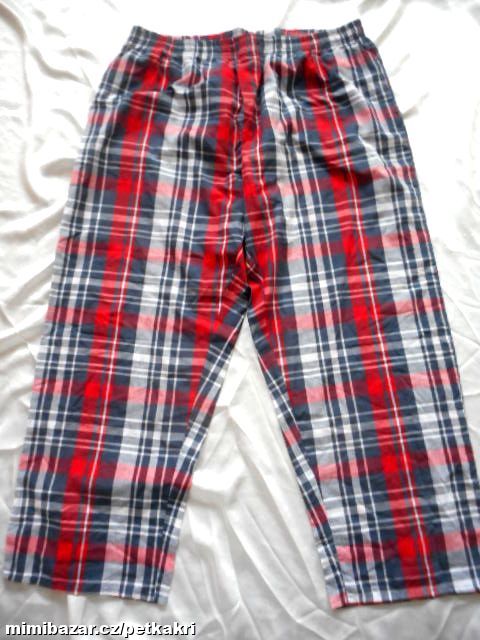 lehké pánské pyžamové kalhoty vel.50/52naše 4XL