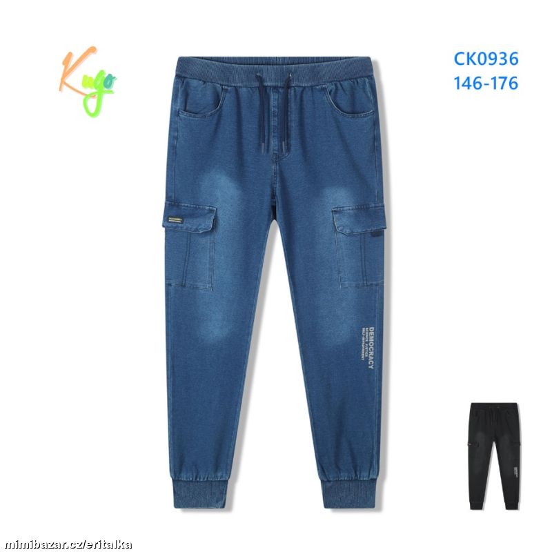 Chlapecké riflové tepláky Kugo, vel. 146-176