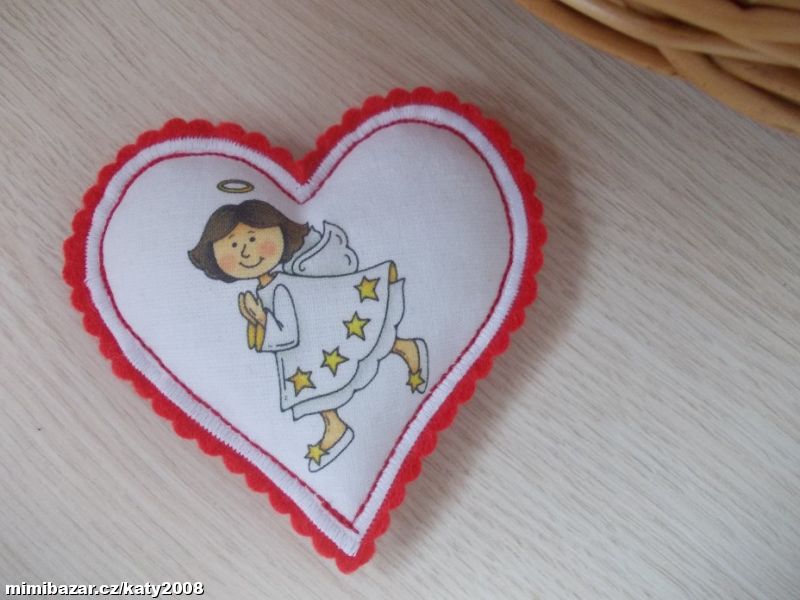 Vánoční dekorace - srdíčko