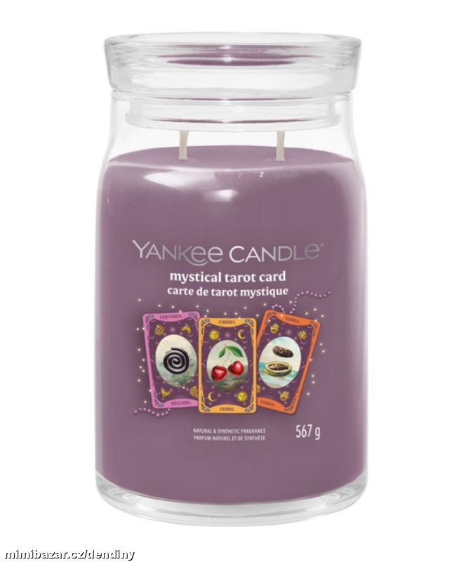 Mystical Tarot Card velká svíčka Yankee candle