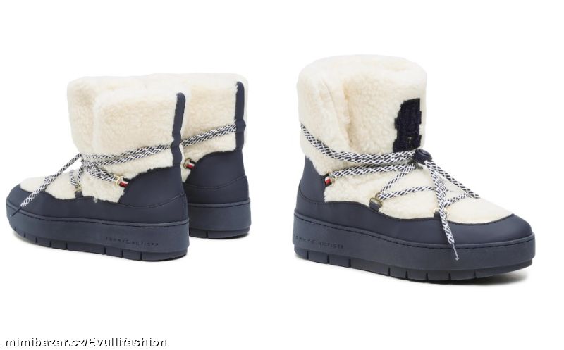 Sněhule s kožíškem Tommy Hilfiger vel. 38