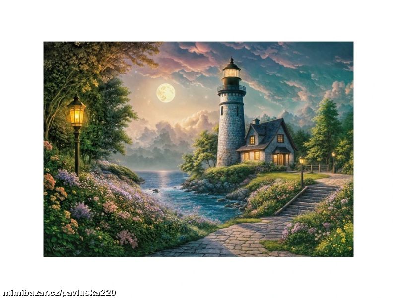 Puzzle 500d. Cherry Pazzi Maják v měsíční svitu