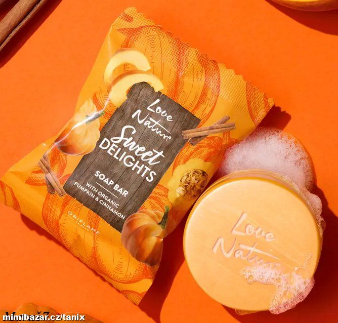 MÝDLO S BIO DÝNÍ A SKOŘICÍ Love Nature Sweet Delig