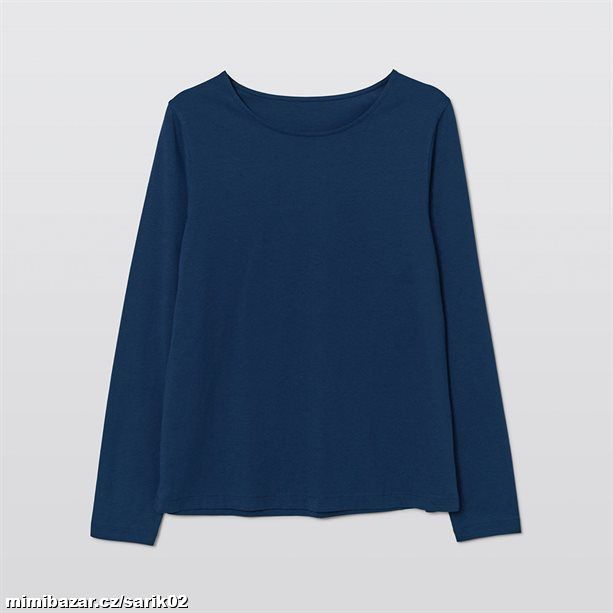 Tričko s dlouhými rukávy - speciální nabídka, tmavě