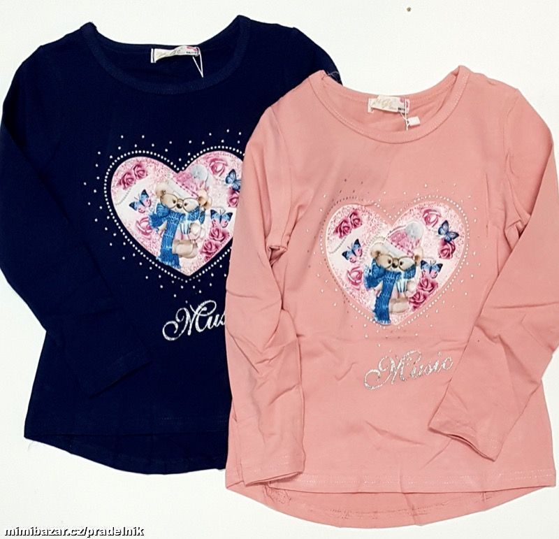 Bavlněné tričko Kugo s medvídkem ve vel.98 až 128