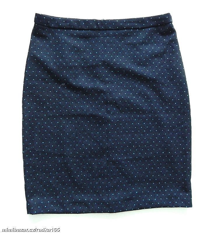 Teplá modrá sukně vel.44/46