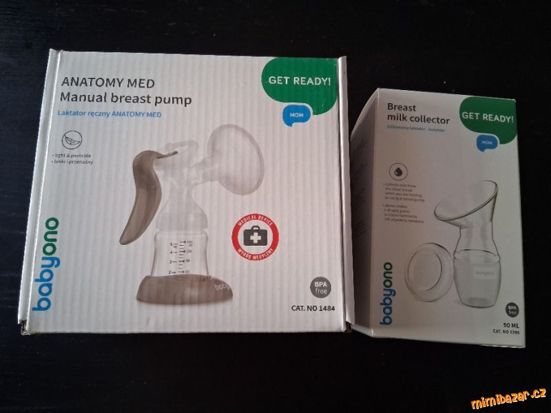 Manuální odsávačka a sběrač mateřského mléka
