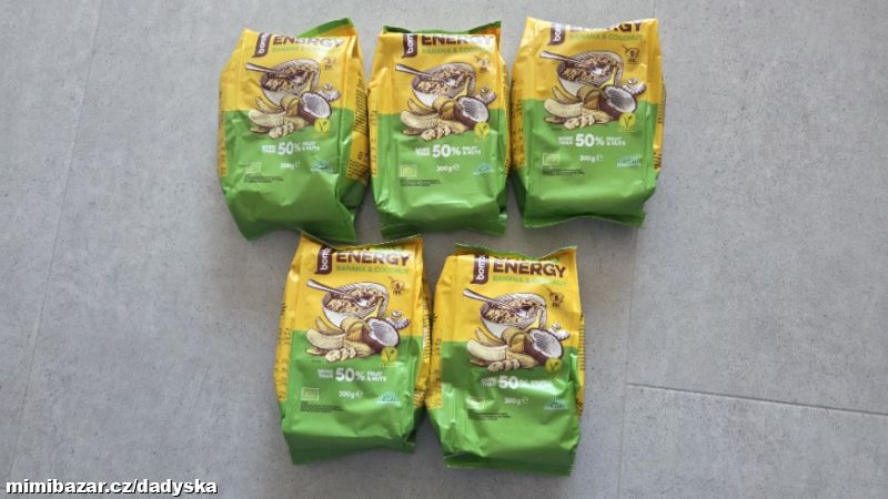 5x Bombus bio ovesná kaše s ovocem, banán a kokos