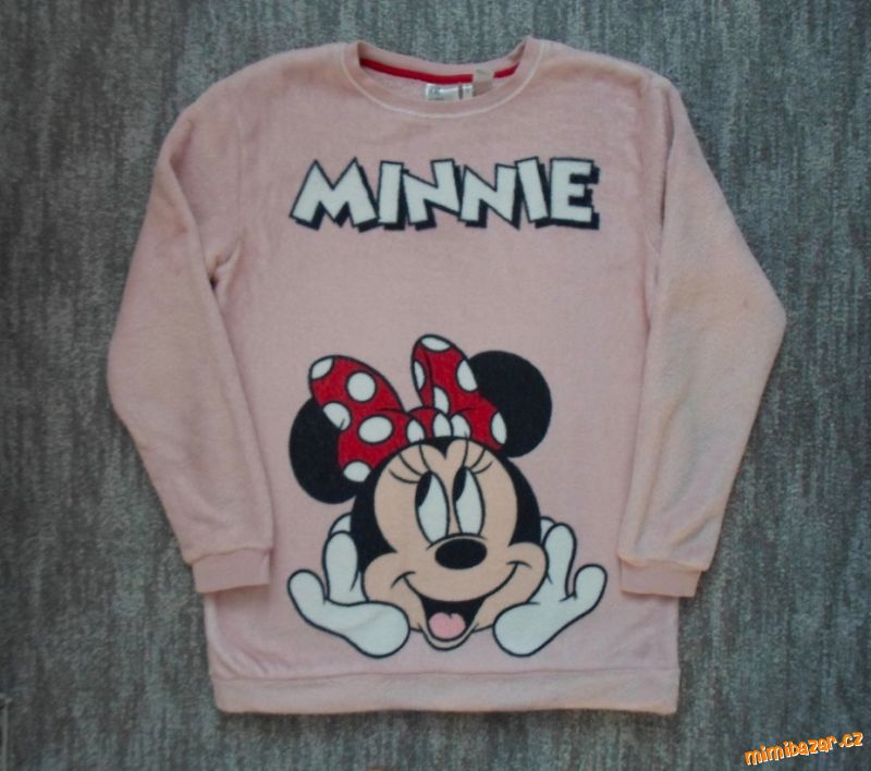Růžová mikina mikinka Minnie