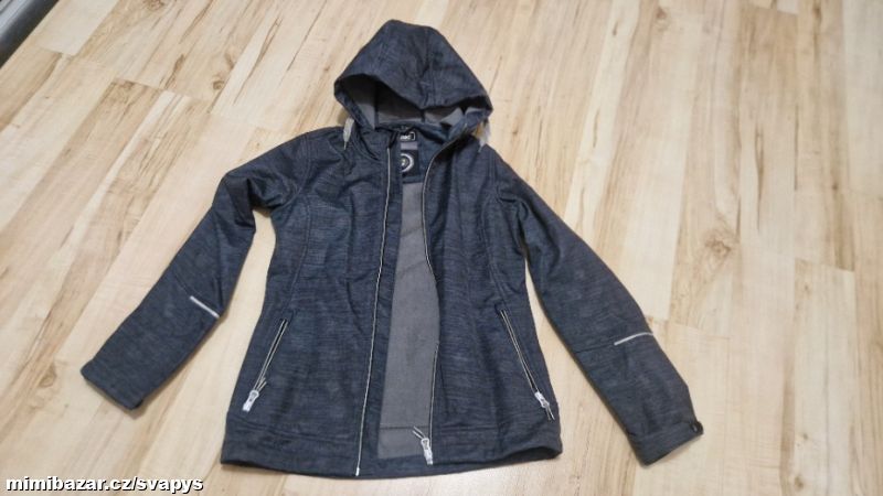 Softshellová bunda vel. 152, šedá