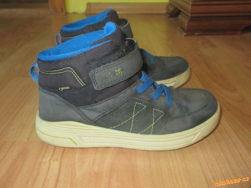 kotníčkové kožené boty ecco