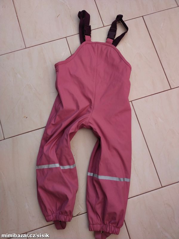 Zateplené kalhoty do deště 98/104