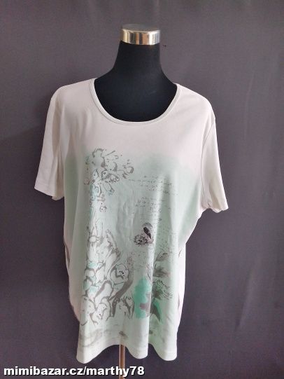 *** KRÁSNÉ TRIKO S POTISKEM A APLIKACÍ, 48/50 ***