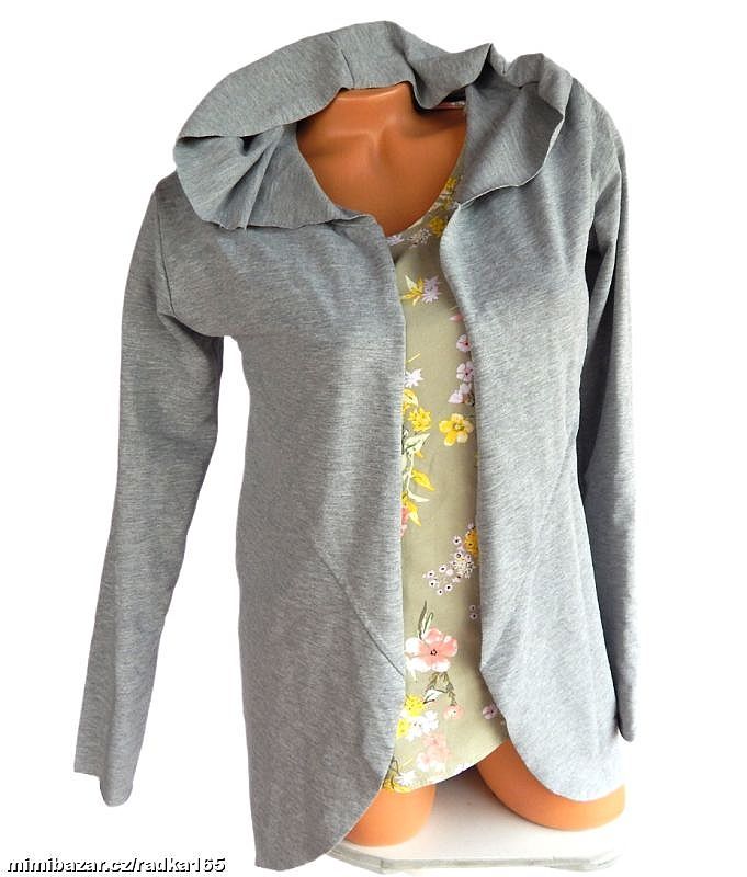 Trendy teplákový cardigan vel.S