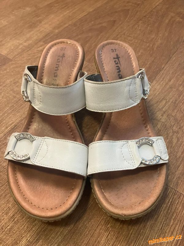 Dámské bílé pantofle zn. Tamaris, vel. 37