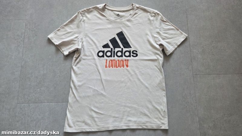 Pánské béžové tričko Adidas London vel. S