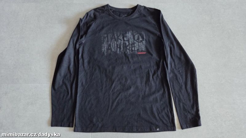 Pánské černé tričko s dlouhým rukávem Hannah vel.S