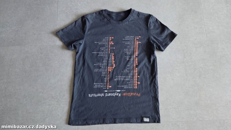 Pánské šedé tričko Průša vel. M