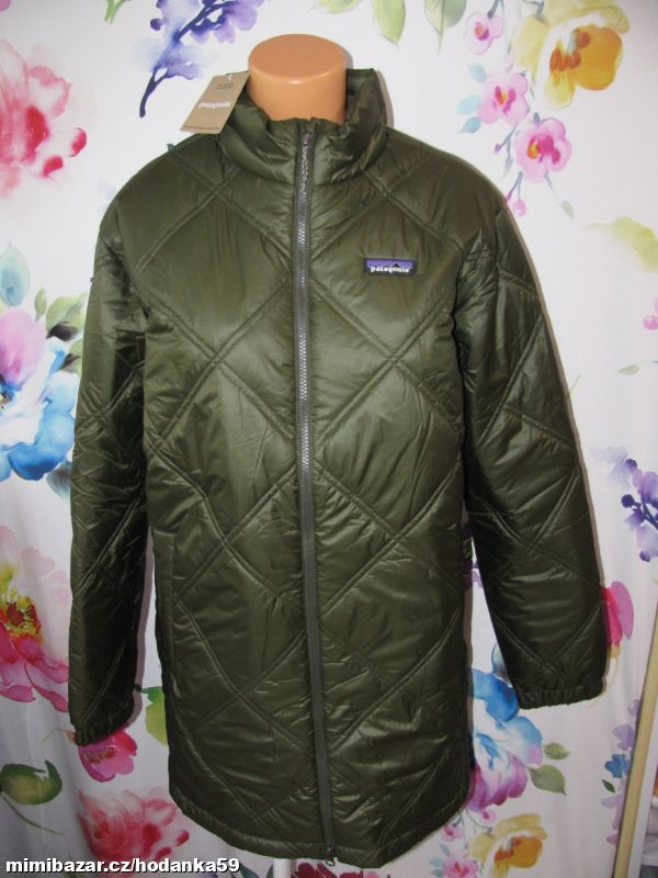 Dámská přechodná khaki prošívaná parka PATAGONIA