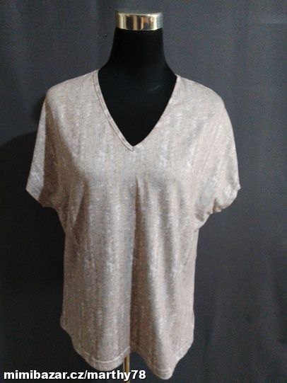 VÝPRODEJ : DÁMSKÉ VZOROVANÉ TRIKO, VEL.M