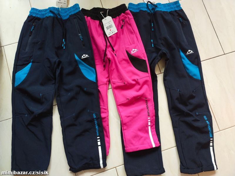 Zateplené softshellové kalhoty PODZIM/ZIMA