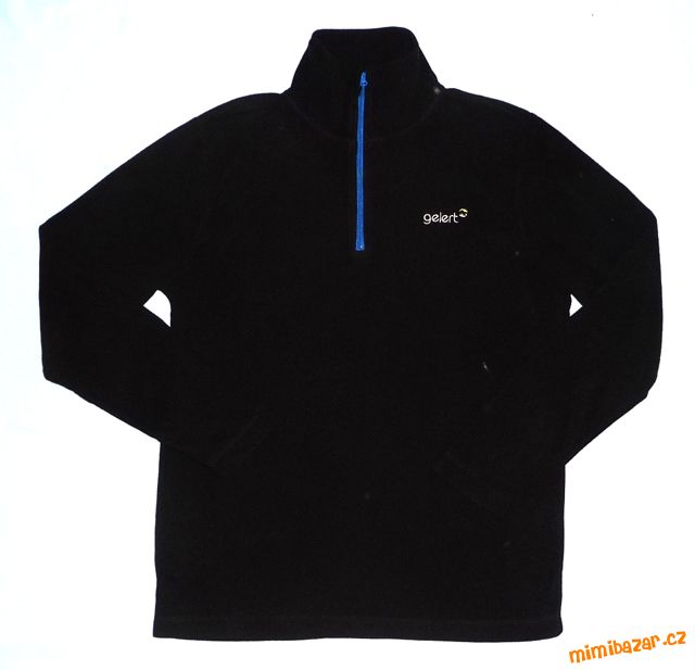 Fleecová černá mikina