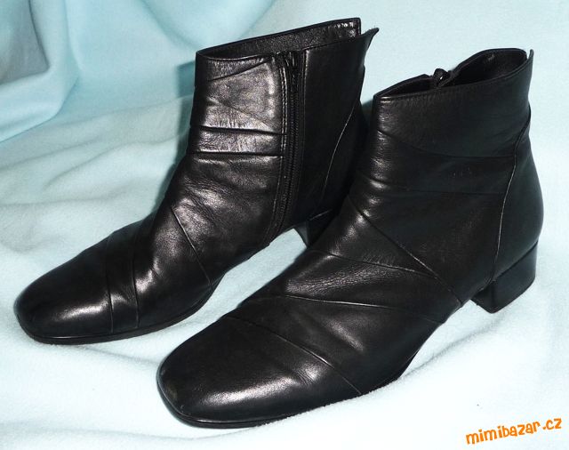 Kožené kotníkové boty Gabor