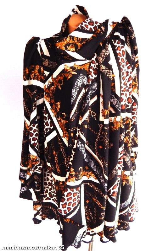 Modní tunika - paletko se šálkou vel.52