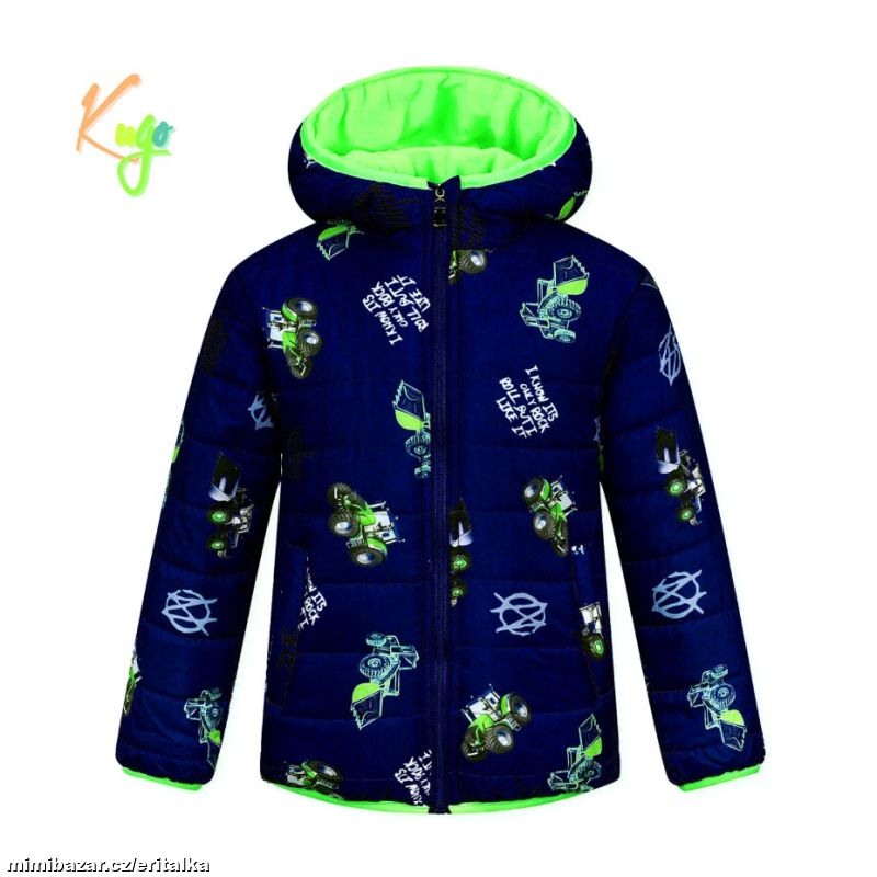 Chlapecká zimní bunda s bagrem Kugo, vel. 98-128