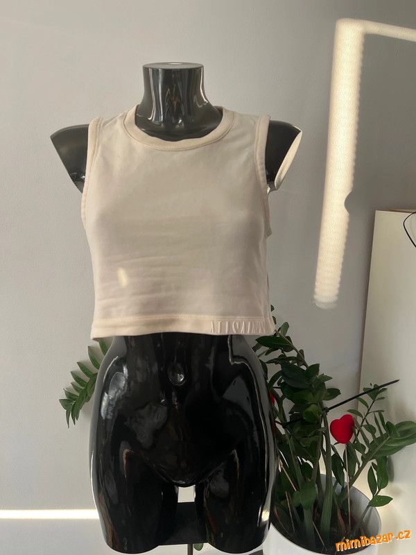bavlněný crop top ALL SAINTS