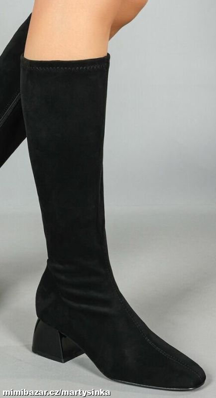 Vysoké kozačky na podpatku PODZIM 2025