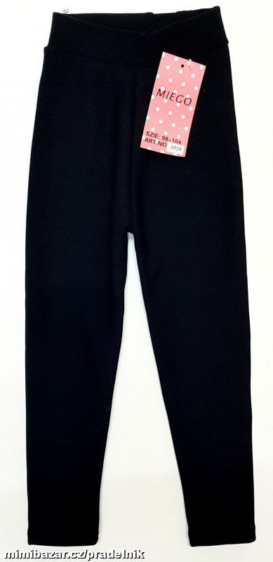 Hebké černé legíny s beránkem vel. 98 až 140